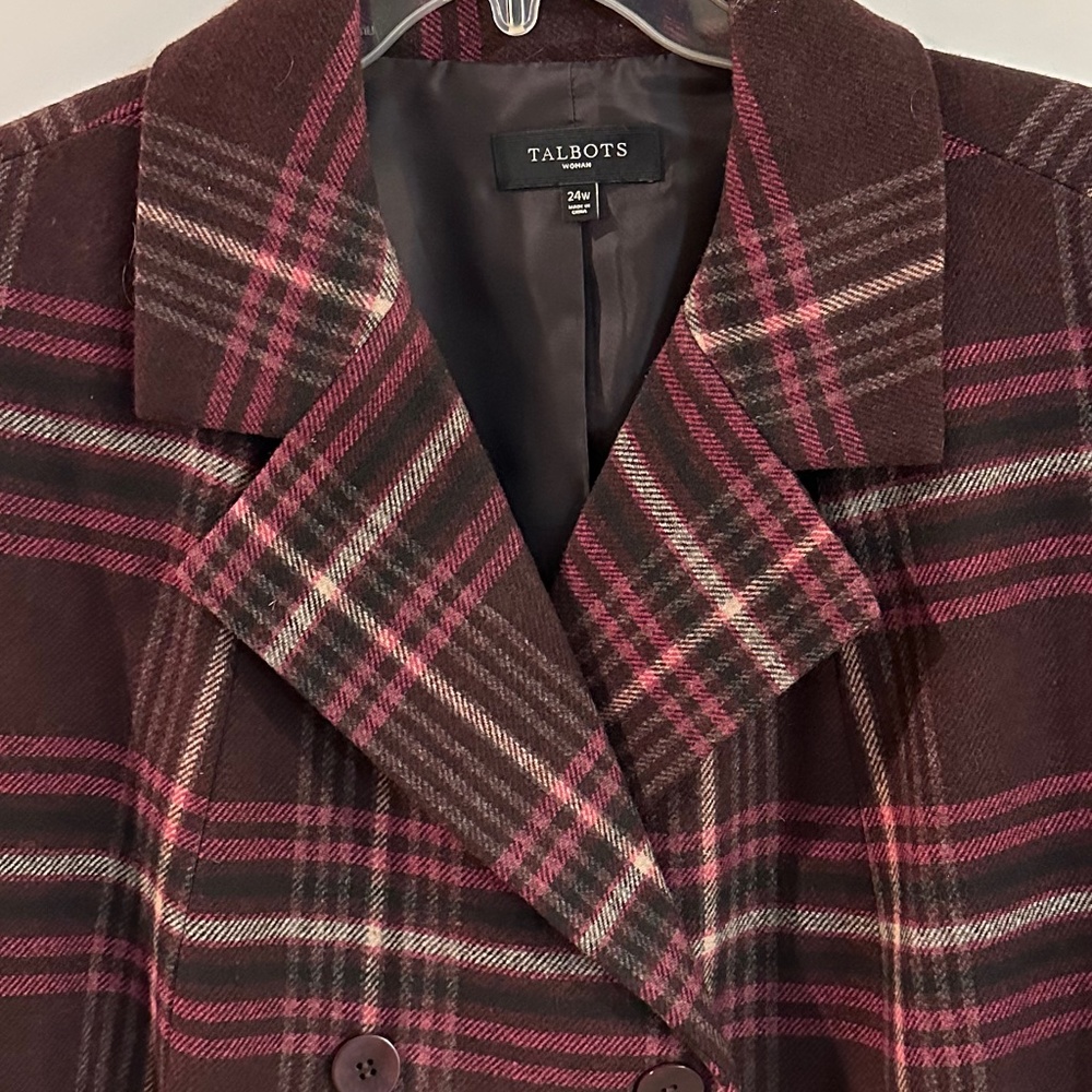 Talbots Tailored Stretch Triple Breasted Blazer
